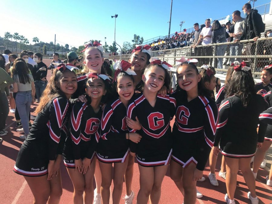 Our+GHS+cheerleaders+at+the+2021+Homecoming+Rally