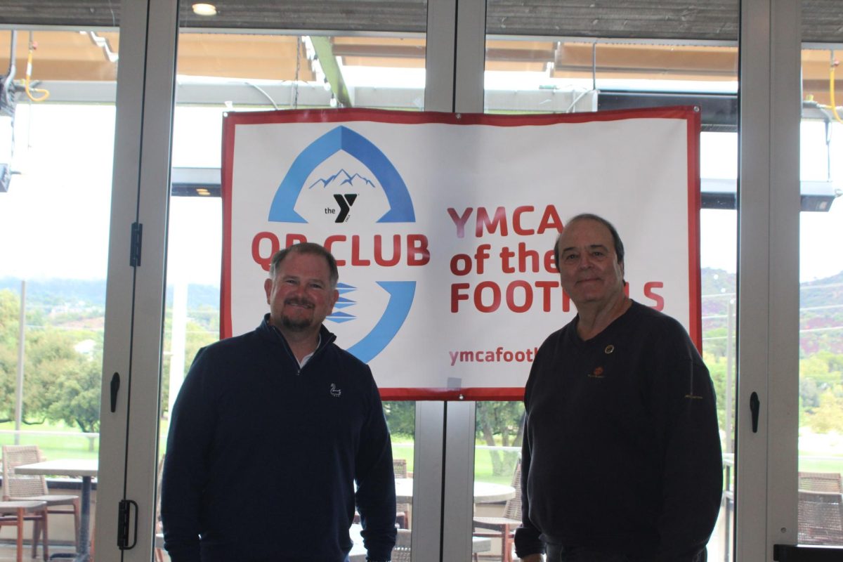 Kevin Danni and Spiro Psaltis at the YMCA Quarterback Club