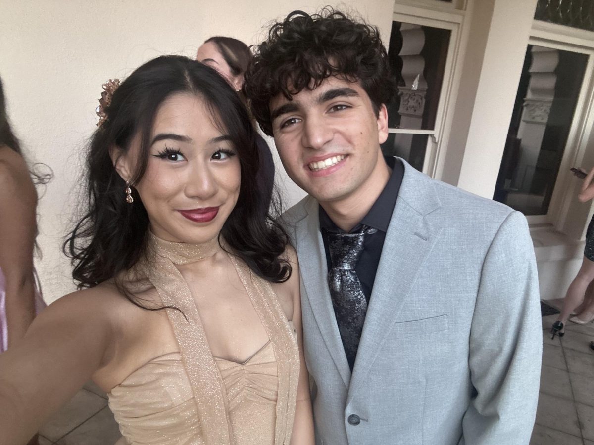 Vache Muradian (right) and his friend, Lizzie Robles